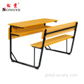 Writing School Desk Primary double School Benches And Desks Factory